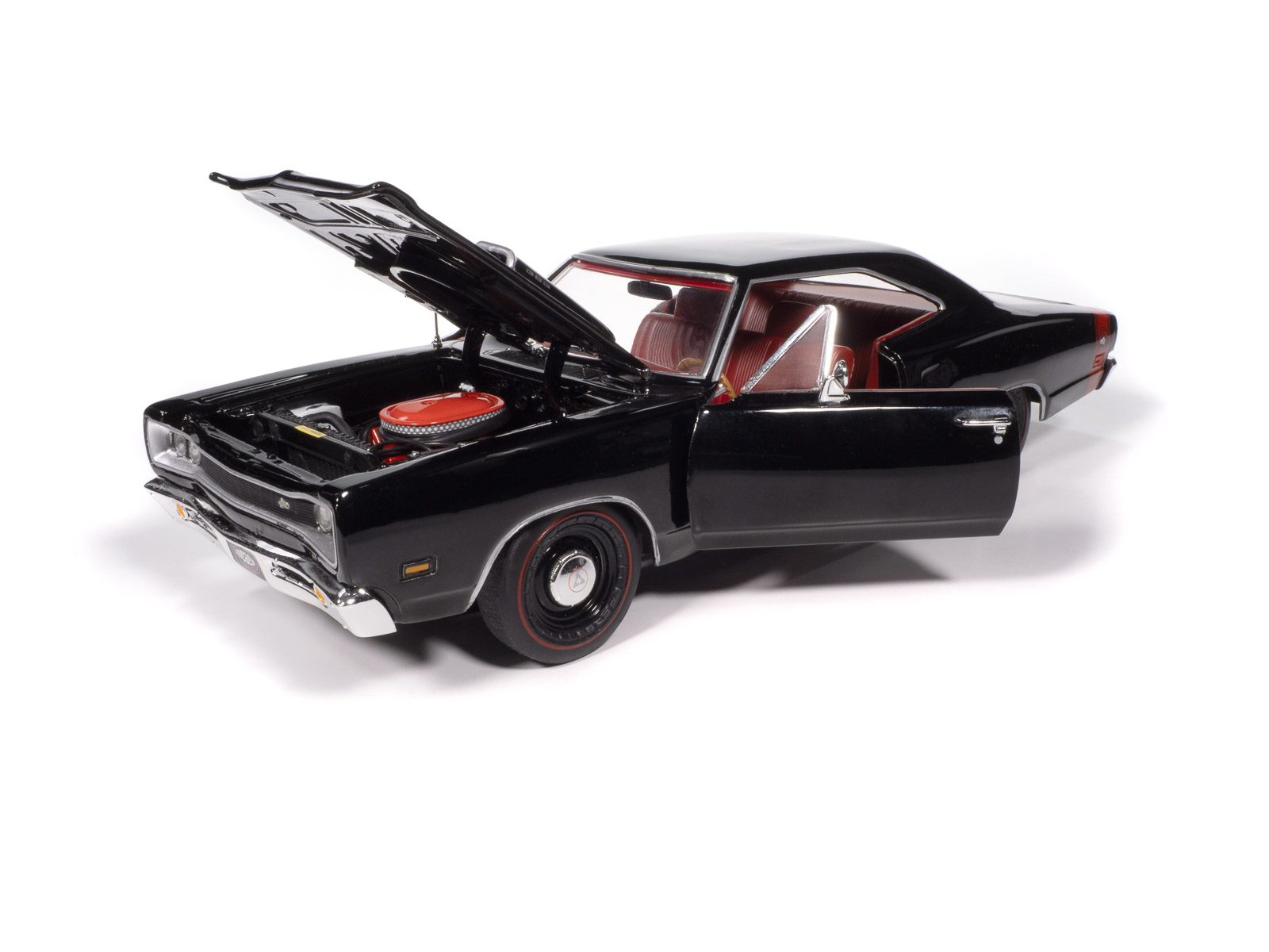 american-muscle-1969-dodge-coronet-super-bee-1-18-miniature-noire image 2