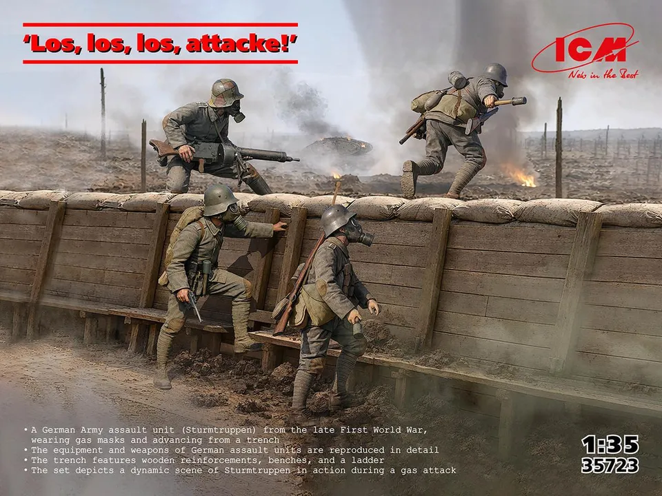 icm-35723-los-attacke-figurines-1-35-ww1-allemands image 1