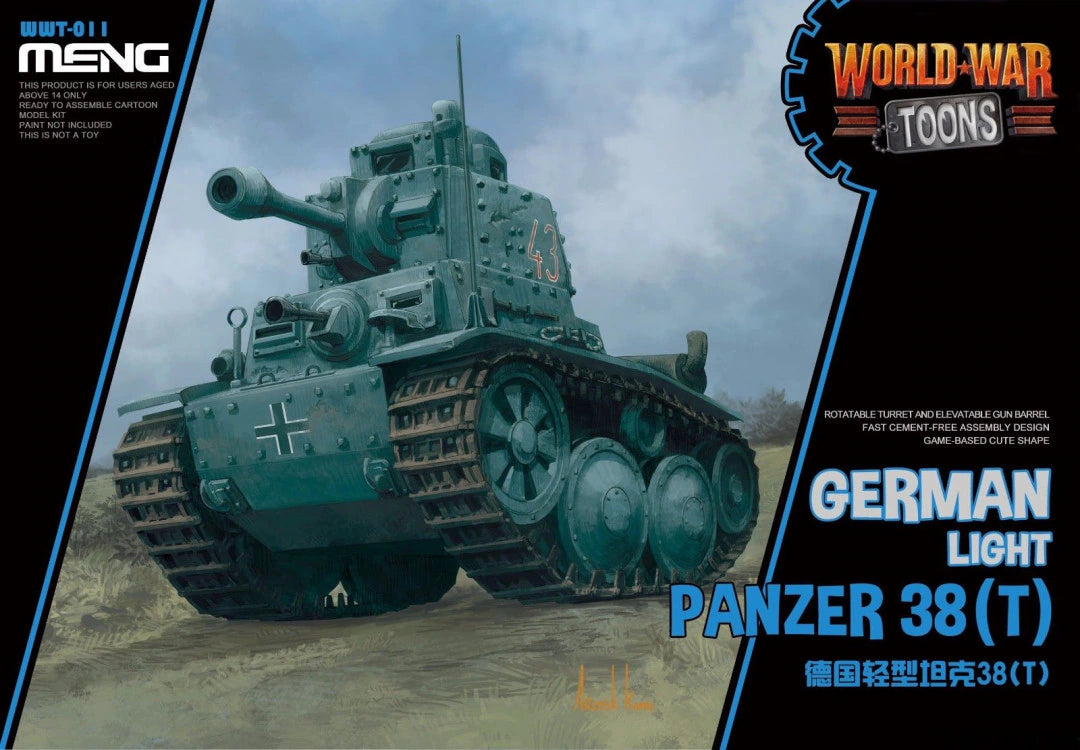 meng-wwt-011-panzer-38-t-maquette-char-cartoon-allemand image 1
