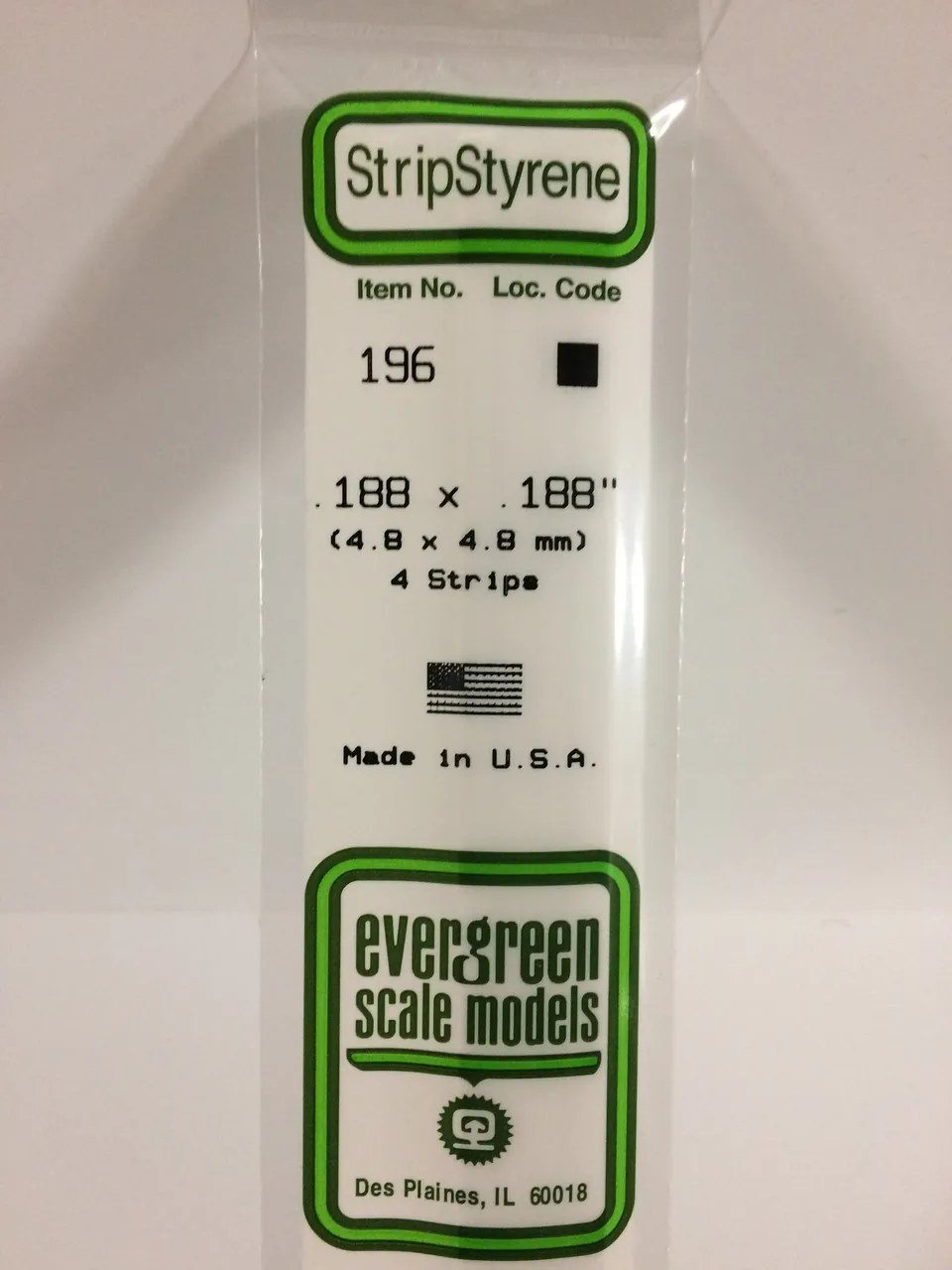 evergreen-strips-196-baguette-polystyr-ne-blanc-4-8-mm-4-pi-ces image 1