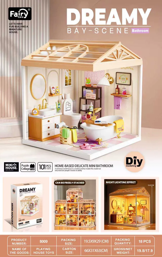 fairy-care-fc-dbs8009-maison-miniature-salle-de-bain-led image 1
