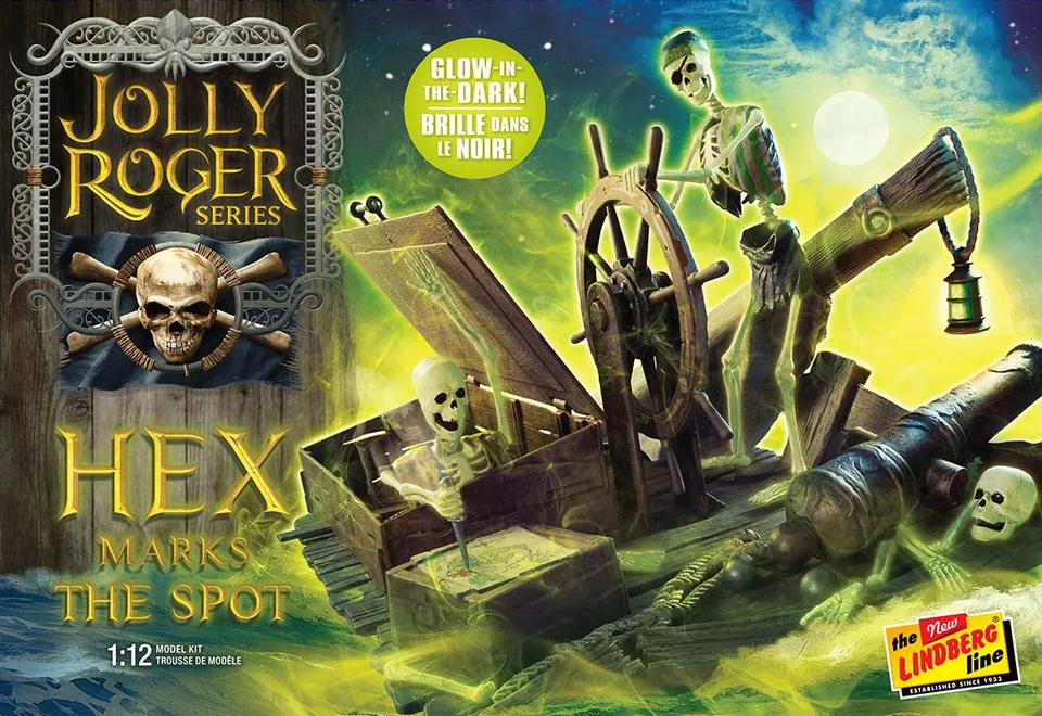 lindberg-jolly-roger-hex-marks-the-spot-maquette-pirate-phosphorescent-1-12 image 1