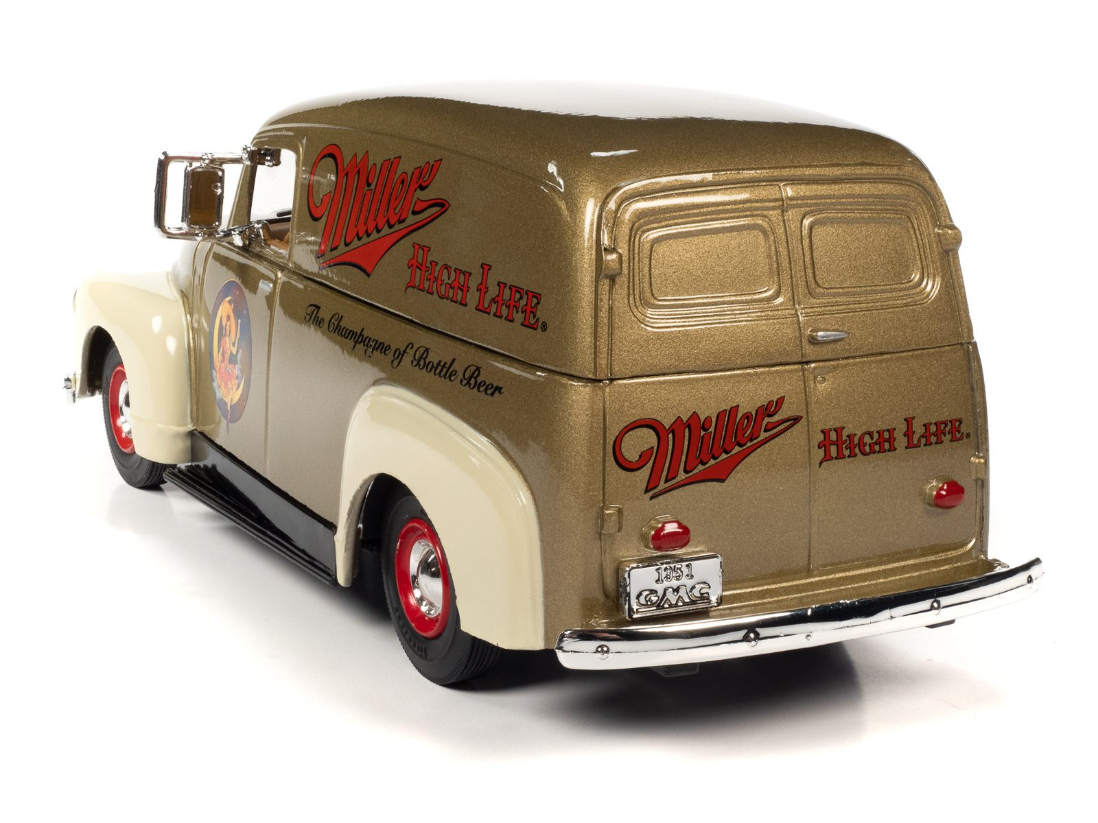 amt-auto-world-1951-gmc-delivery-miniature-1-25-miller-high-life image 4