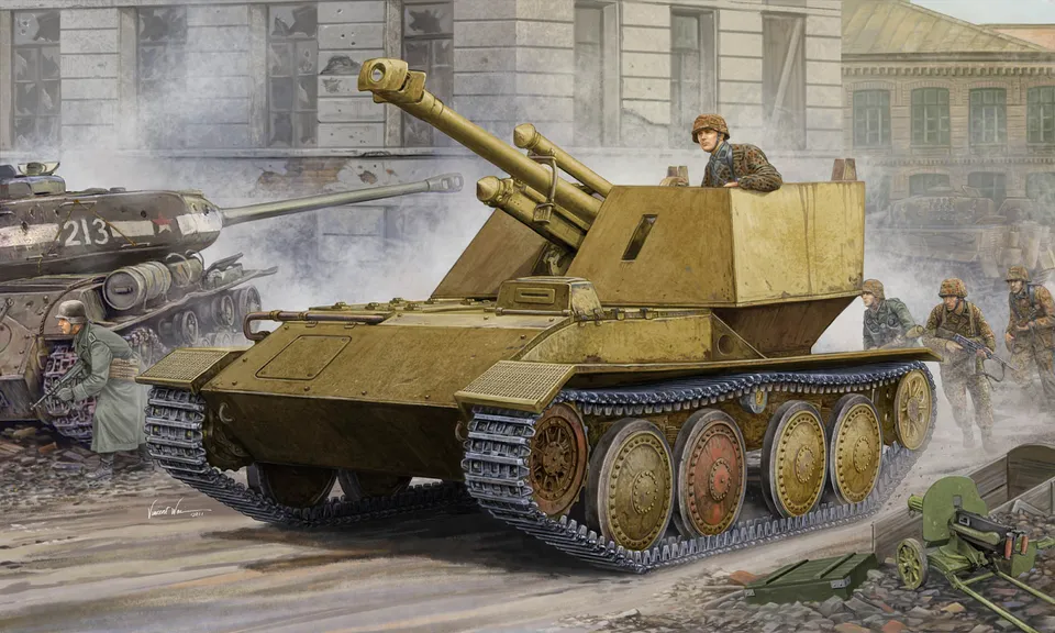 trumpeter-01586-waffentr-ger-105-maquette-1-35-canon image 1