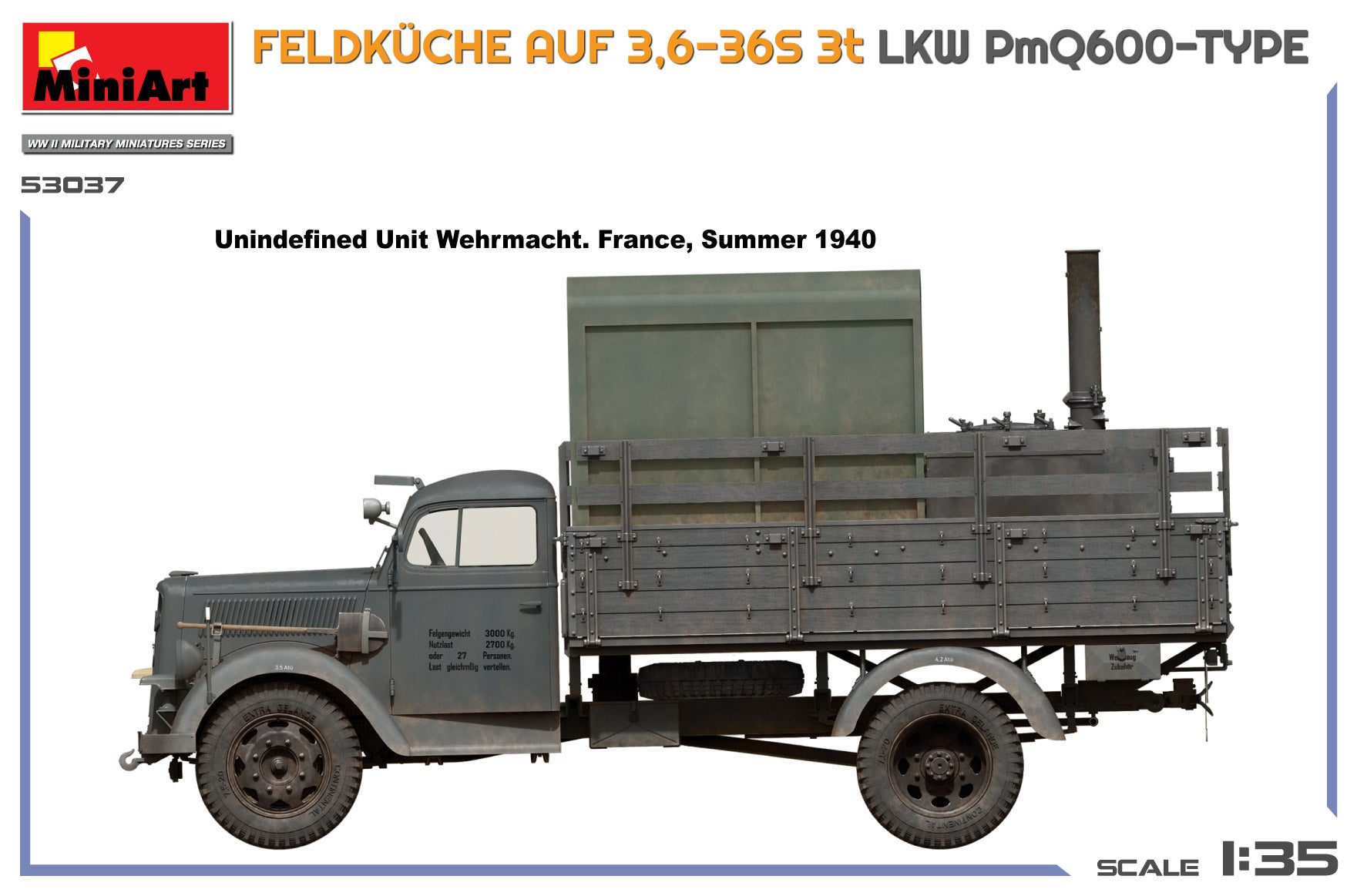 miniart-53037-maquette-camion-cuisine-feldk-che-1-35 image 2