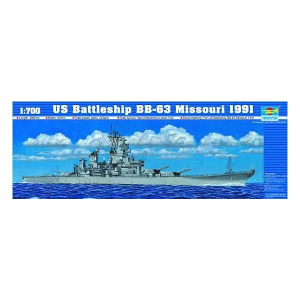 trumpeter-05705-uss-missouri-bb-63-maquette-bateau-1-700 image 1