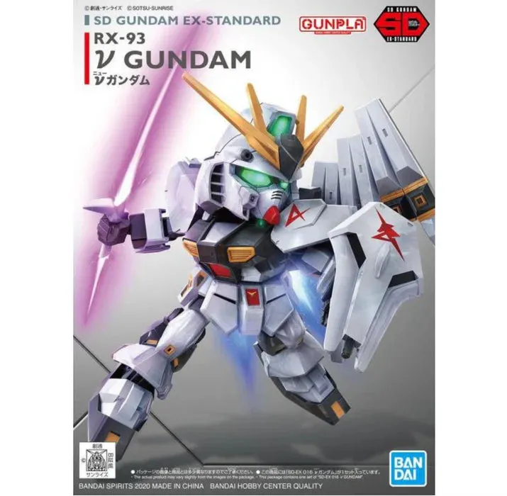 bandai-sd-gundam-ex-standard-016-nu-gundam-maquette image 1