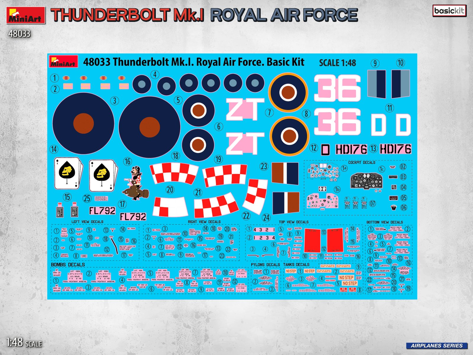 miniart-48033-thunderbolt-mk-i-maquette-avion-1-48-raf image 2
