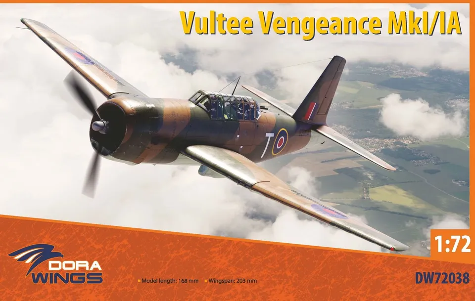 dora-wings-vultee-vengeance-mki-ia-maquette-avion-1-72 image 1