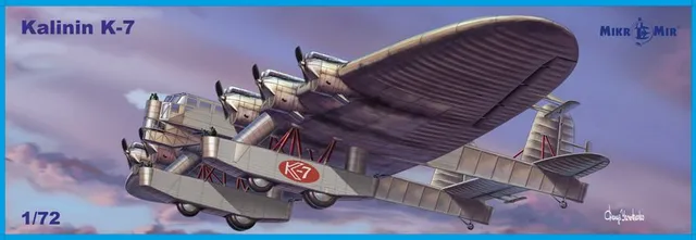 mikromir-kalinin-k-7-maquette-avion-g-ant-1-144 image 1