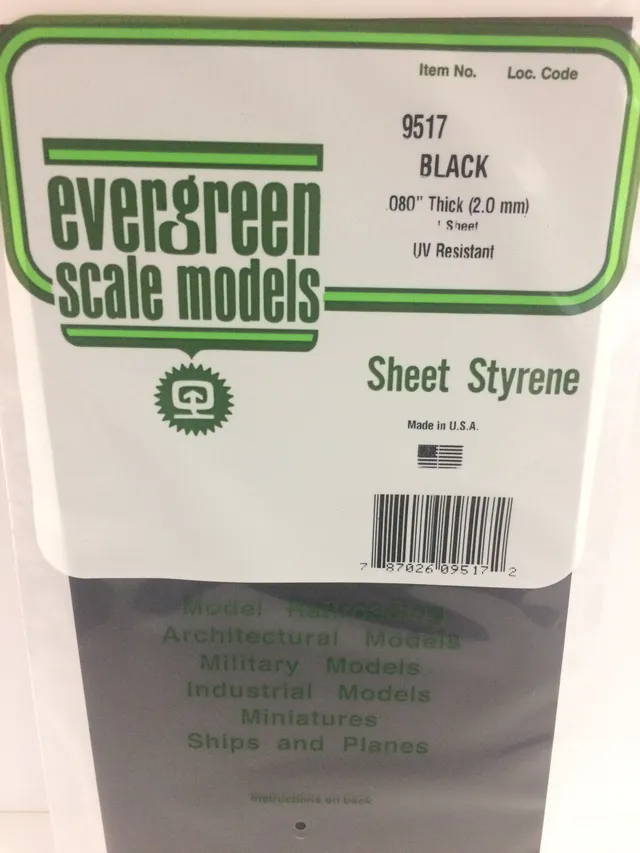 evergreen-sheets-9517-plaque-lisse-15x30cm-noire-2mm image 1