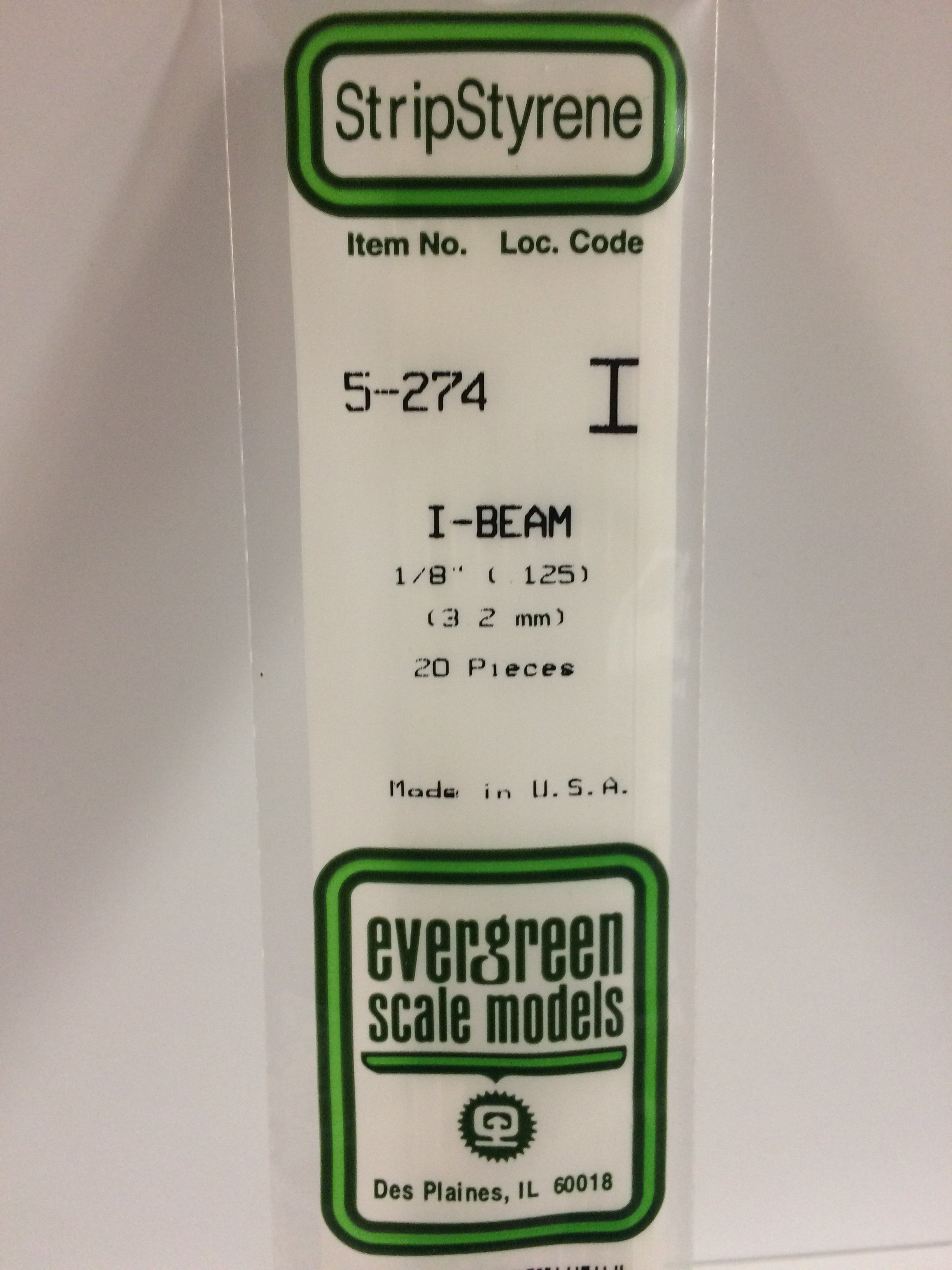 evergreen-shapes-274-poutre-en-i-3-2-mm-4-pi-ces image 2