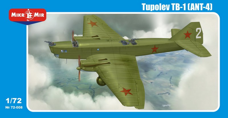 mikromir-ant-4-tb-1-tupolev-maquette-avion-bimoteur image 1