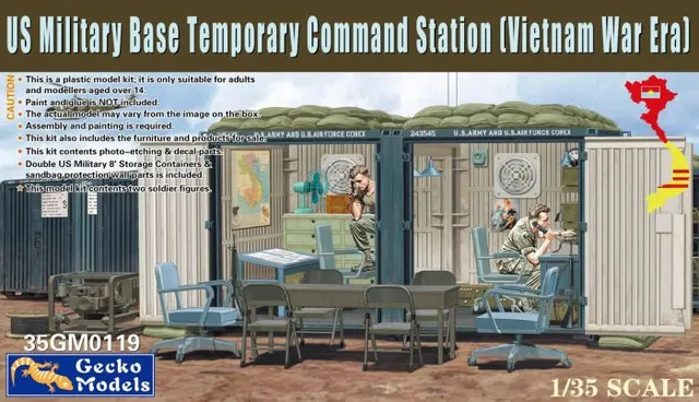 gecko-35gm0119-base-us-diorama-1-35-vietnam-commandement image 1