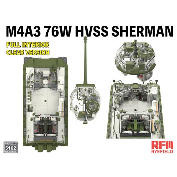 rye-field-5162-m4a3-sherman-maquette-char-1-35-clear image 3