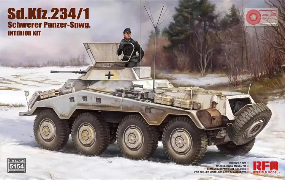 rye-field-5154-sd-kfz-234-1-maquette-blind-1-35-int-rieur image 1