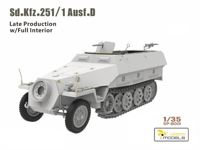 vespid-sp8001-maquette-sd-kfz-251-1-ausf-d-1-35-int-rieur image 2
