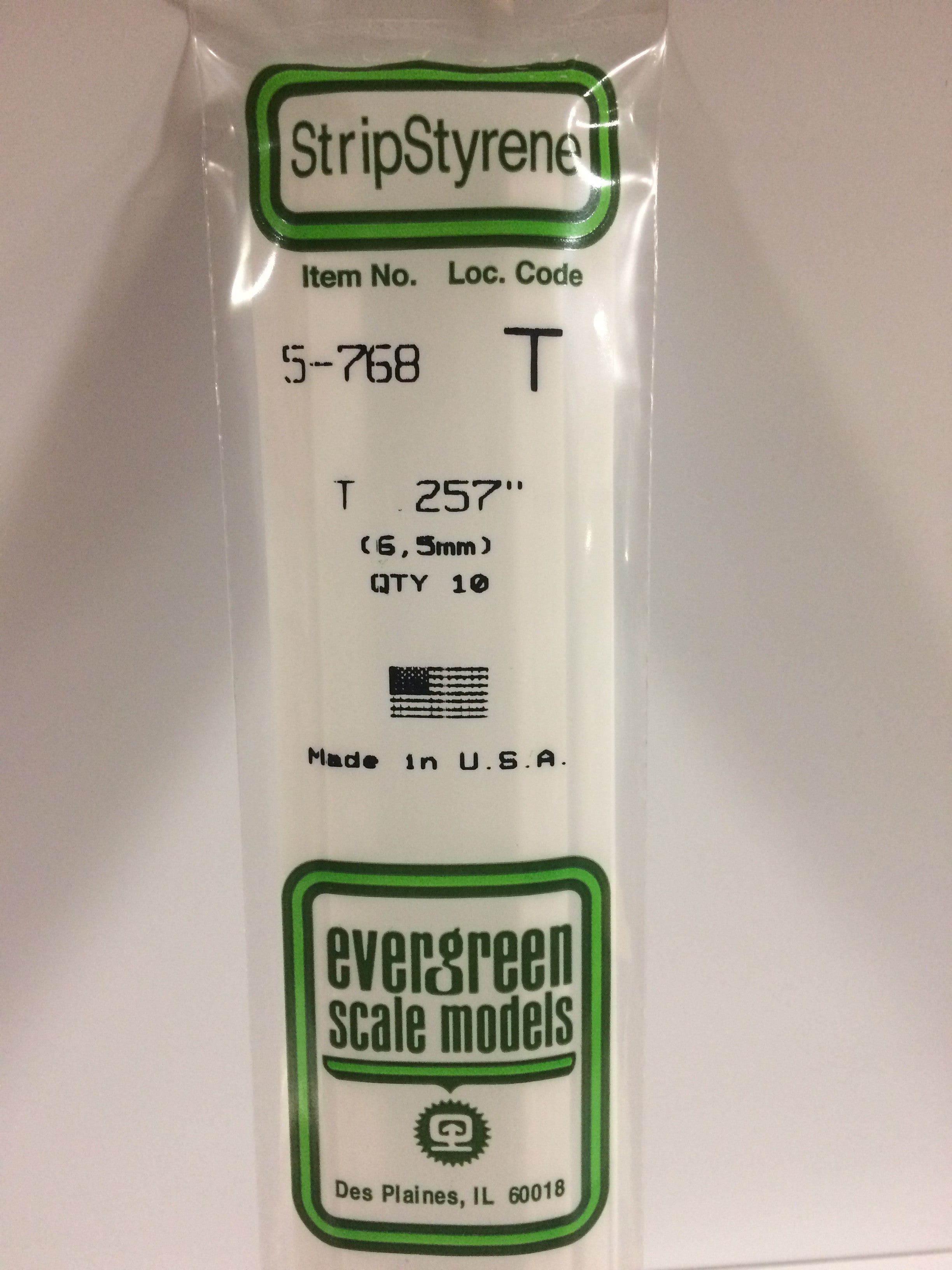evergreen-shapes-768-profil-en-t-blanc-6-5-mm-2-pi-ces image 2