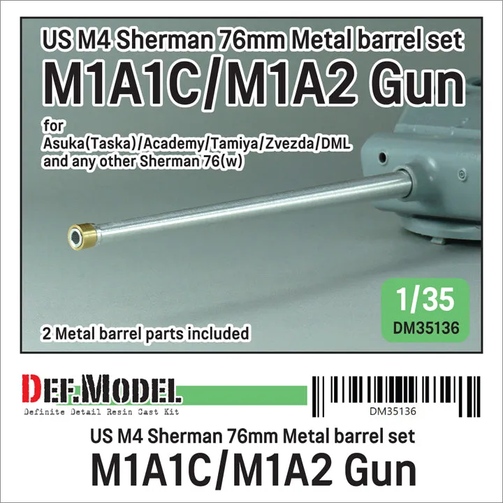 def-model-dm35136-canon-m-tal-sherman-76mm-1-35-aluminium image 1