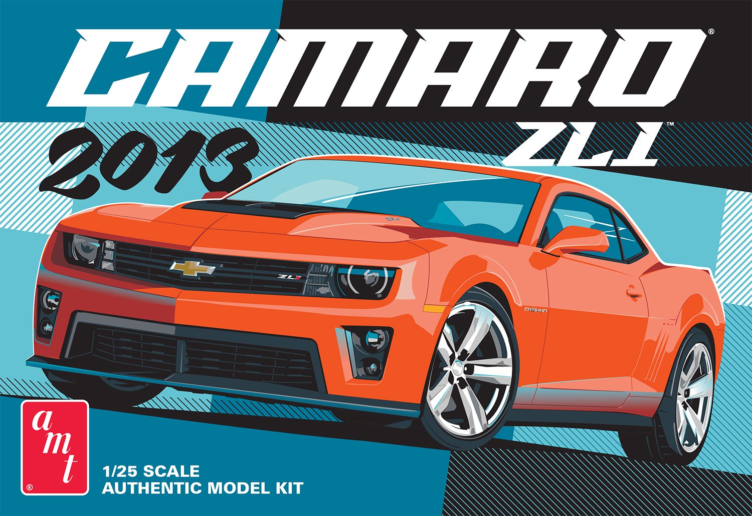 amt-2013-chevy-camaro-zl1-maquette-voiture-1-25-65-pi-ces image 1