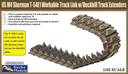gecko-35gm0094-sherman-t-54e1-chenilles-1-35-duckbill image 1