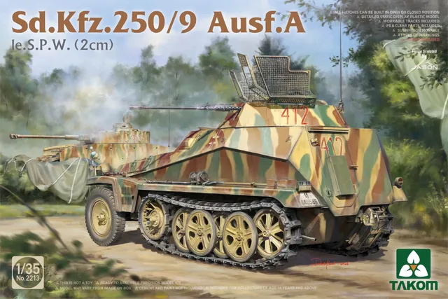 takom-2213-sd-kfz-250-9-ausf-a-maquette-blind-1-35 image 1