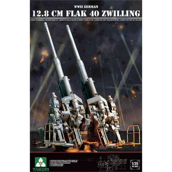 takom-2023-flak-40-zwilling-12-8-cm-maquette-canon-1-35 image 1