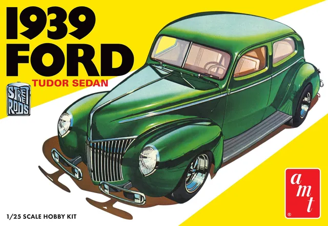 amt-ford-sedan-street-rod-1939-maquette-voiture-1-25 image 1