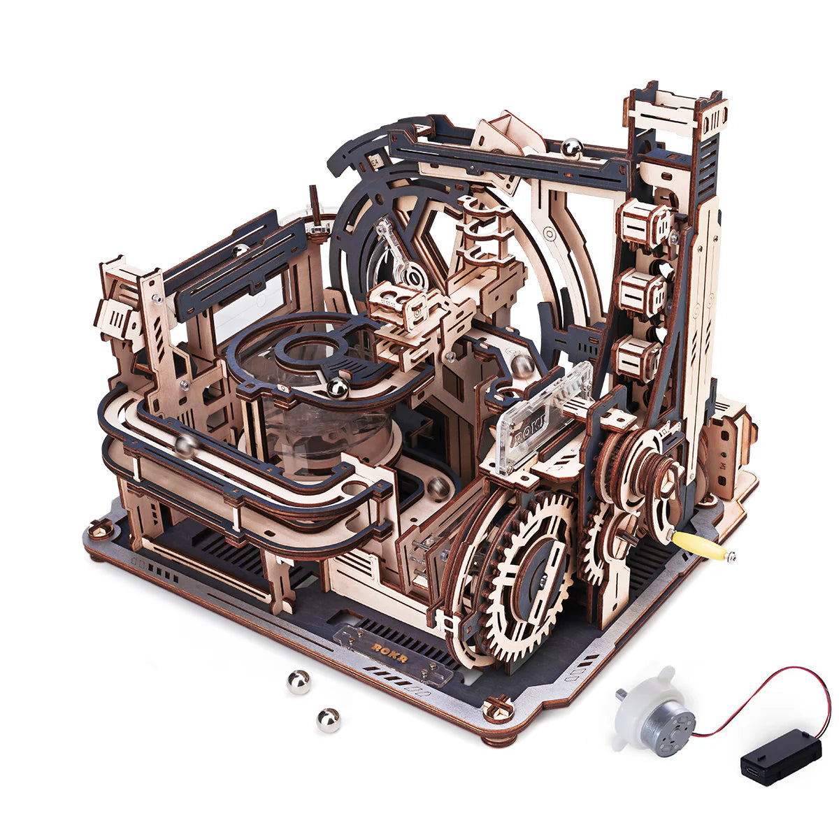 rokr-lgc01-marble-spaceport-puzzle-bois-3d-circuit-billes image 1