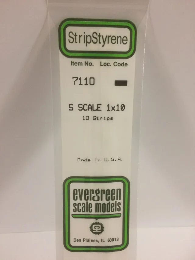 evergreen-strips-7110-baguette-plastique-blanc-10-pi-ces image 1