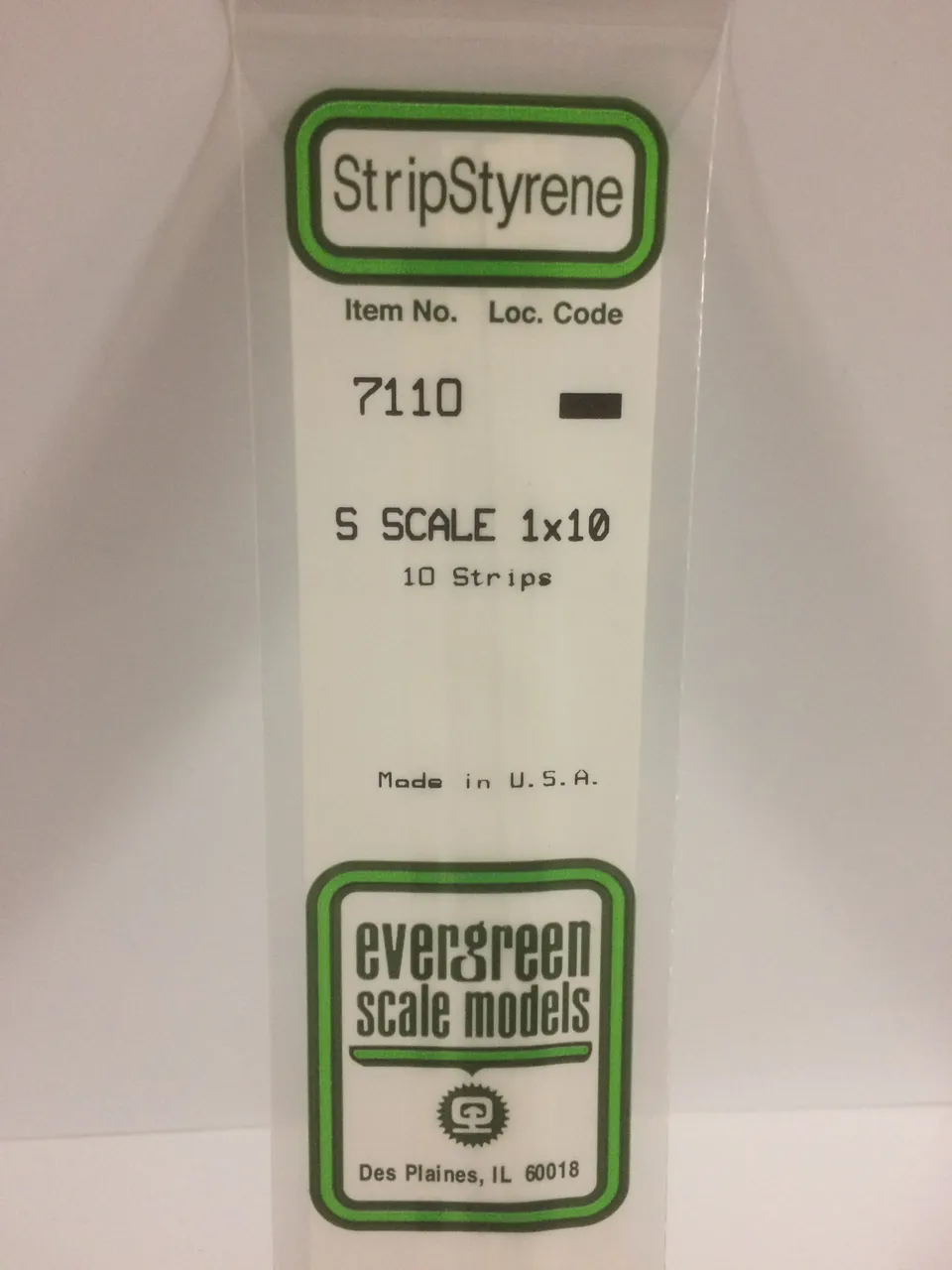 evergreen-strips-7110-baguette-plastique-blanc-10-pi-ces image 1