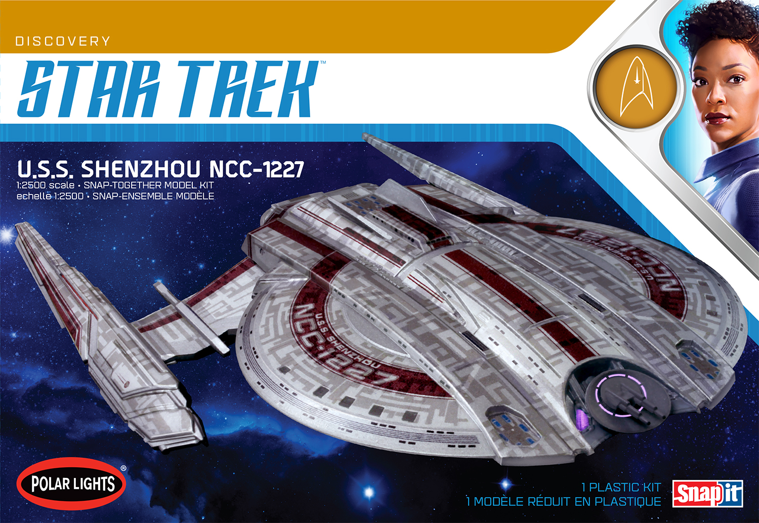 polar-lights-u-s-s-shenzhou-star-trek-maquette-1-2500-snap-kit image 1