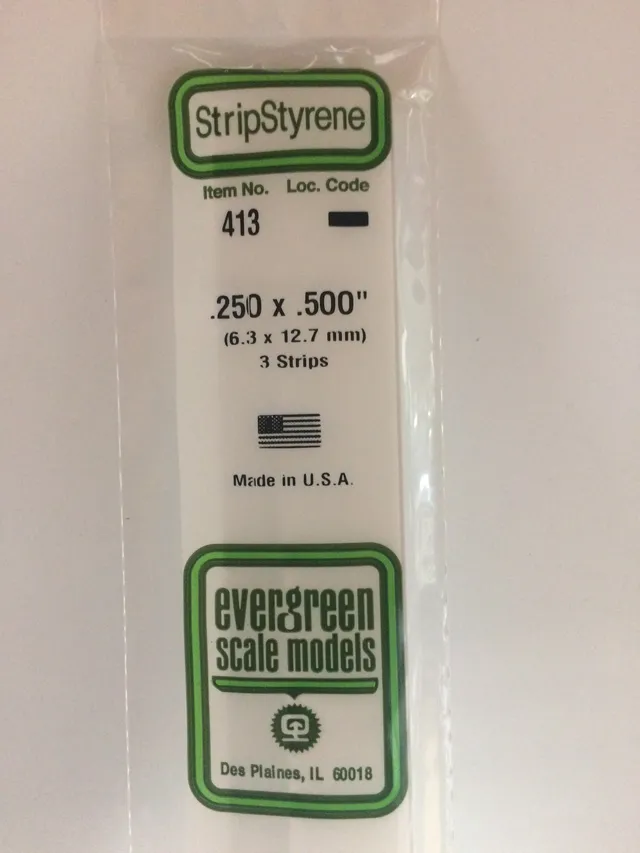 evergreen-strips-413-baguette-blanche-6-3x12-7-mm-60-cm-3-pcs image 1
