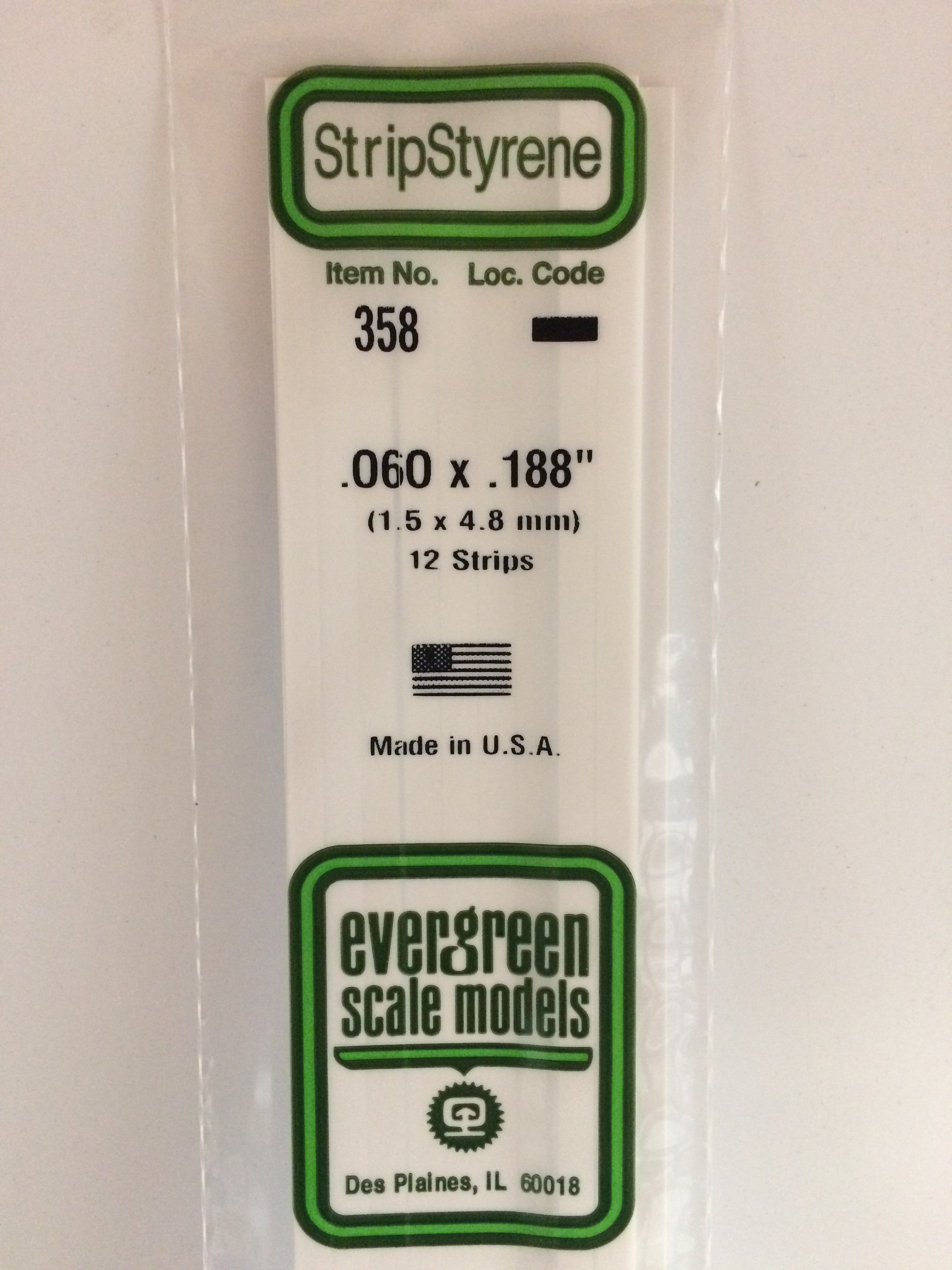 evergreen-strips-358-baguette-polystyr-ne-blanc-1-5x4-8-mm-lot-12 image 1