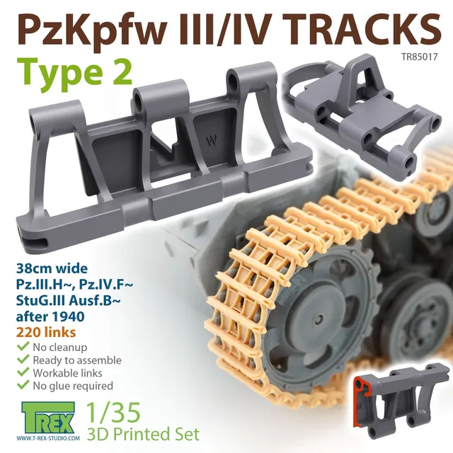t-rex-85017-pzkpfw-iii-iv-chenilles-maquette-1-35-type-2 image 1