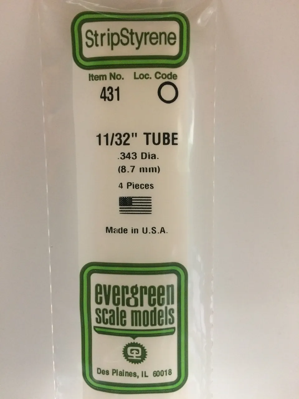 evergreen-tube-431-tube-plastique-blanc-rond-4-pcs-60-cm image 1
