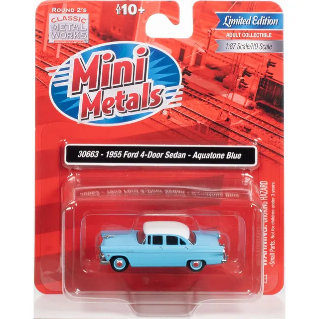 amt-classic-metal-works-ford-1955-berline-miniature-ho-bleu image 1
