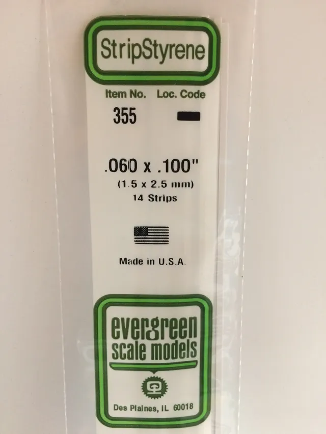 evergreen-strips-355-baguette-polystyr-ne-blanc-1-5x2-5mm-lot-14 image 1