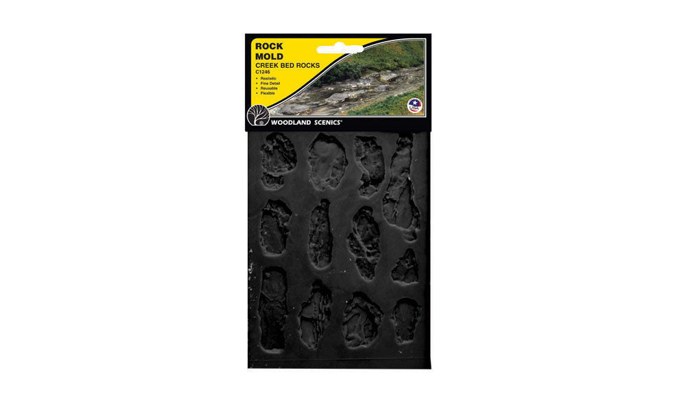 woodland-scenics-c1246-moule-rocher-lit-de-ruisseau-diorama image 1