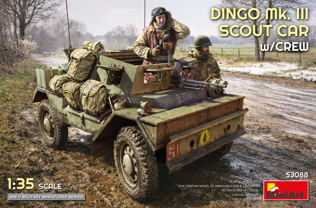 miniart-53088-dingo-mk-iii-scout-car-1-35-avec-quipage image 1