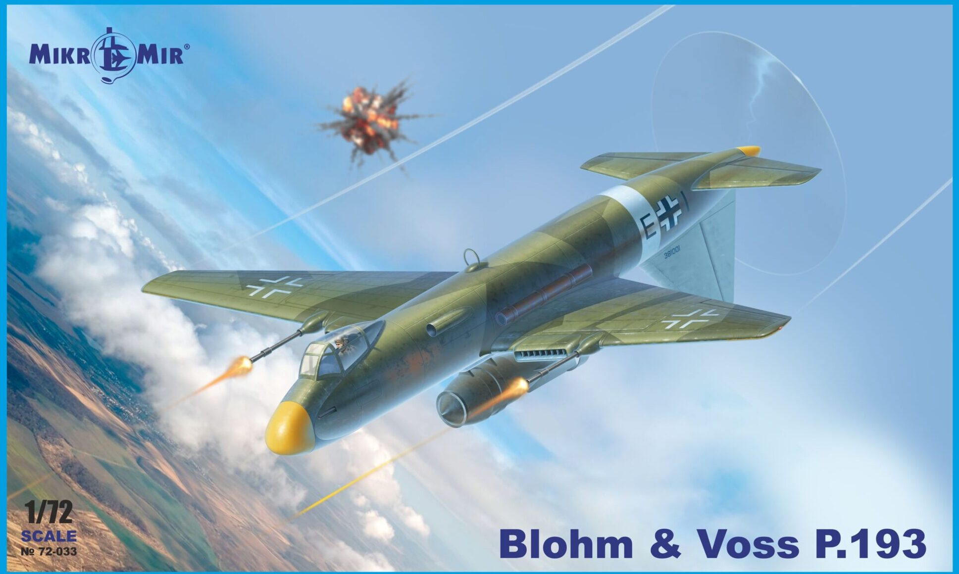 mikromir-7203-blohm-und-voss-p-193-maquette-avion-1-72 image 1