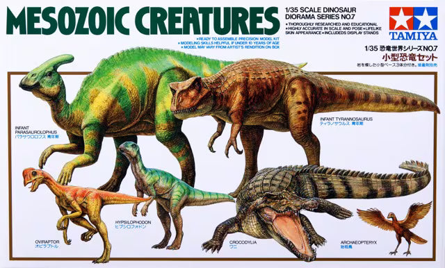 tamiya-60107-mesozoic-creatures-figurines-dinosaures-1-35 image 1