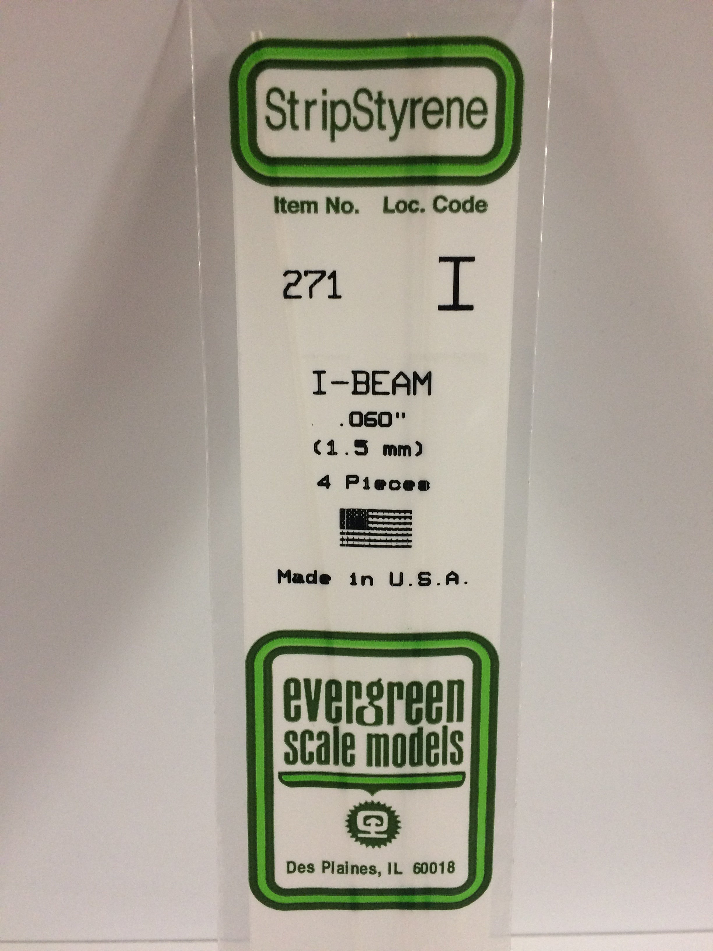 evergreen-shapes-271-profil-en-i-polystyr-ne-blanc-1-5-mm-4-pi-ces image 1