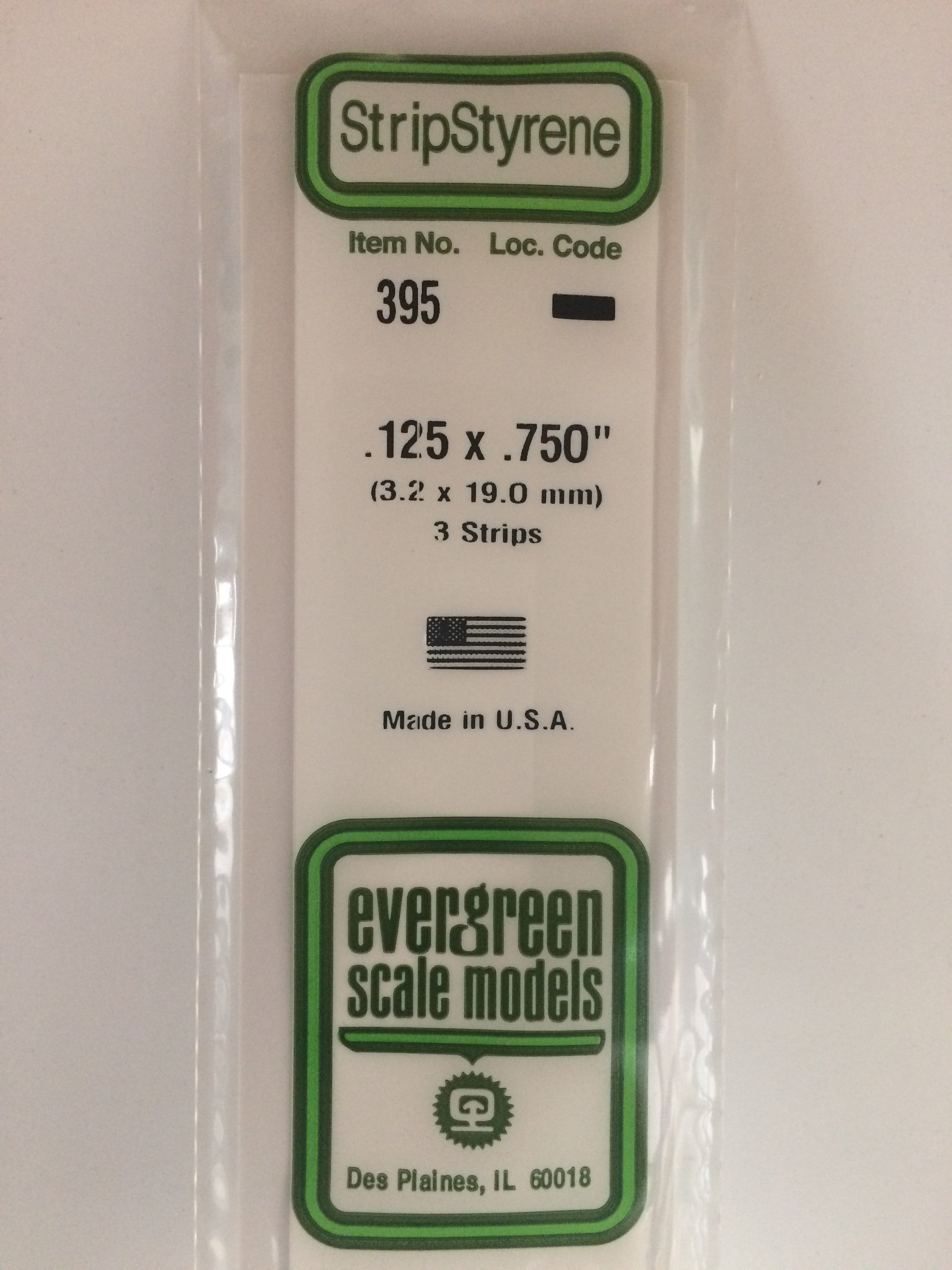 evergreen-strips-395-profil-blanc-3-2x19mm-3-pi-ces-60cm image 1