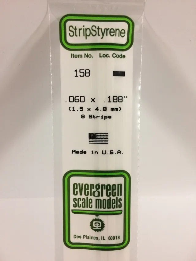 evergreen-strips-158-baguette-plastique-blanc-1-5x4-8-mm-9-pcs image 1