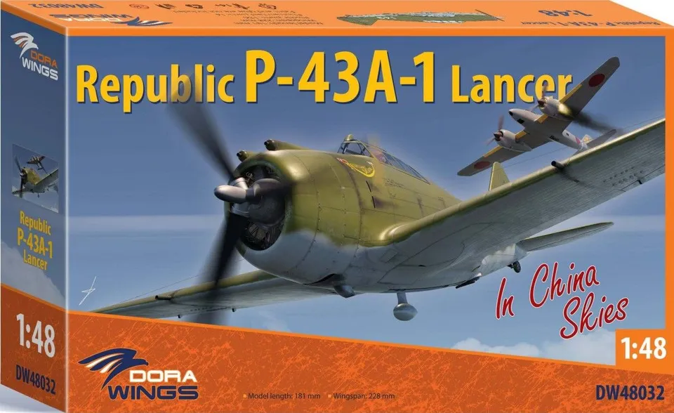 dora-wings-1-48-republic-p-43a-lancer-maquette-avion-chine image 1