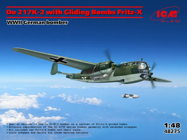 icm-48275-dornier-do-217-k-2-fritz-x-maquette-avion-1-48 image 1