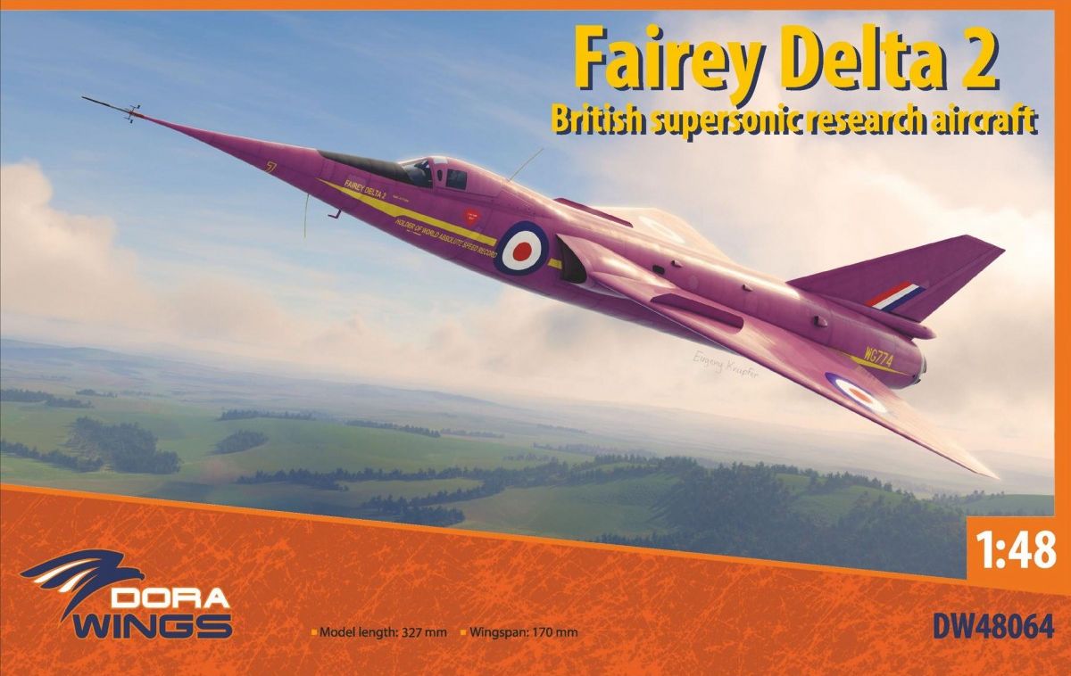 dora-wings-fairey-delta-2-maquette-avion-1-48-supersonique image 1