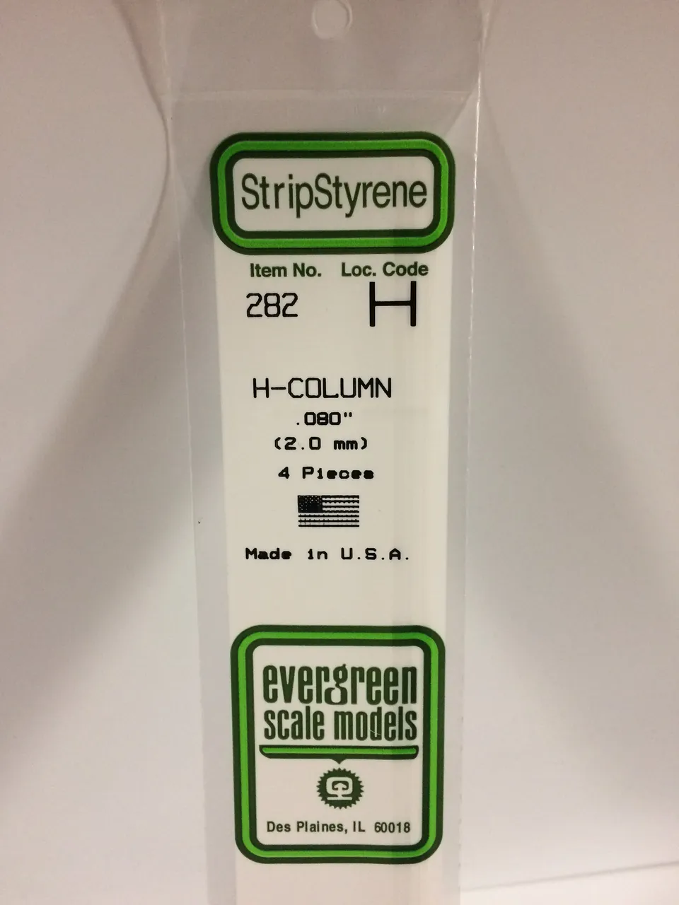 evergreen-shapes-282-profil-h-polystyr-ne-2-mm-x4 image 1
