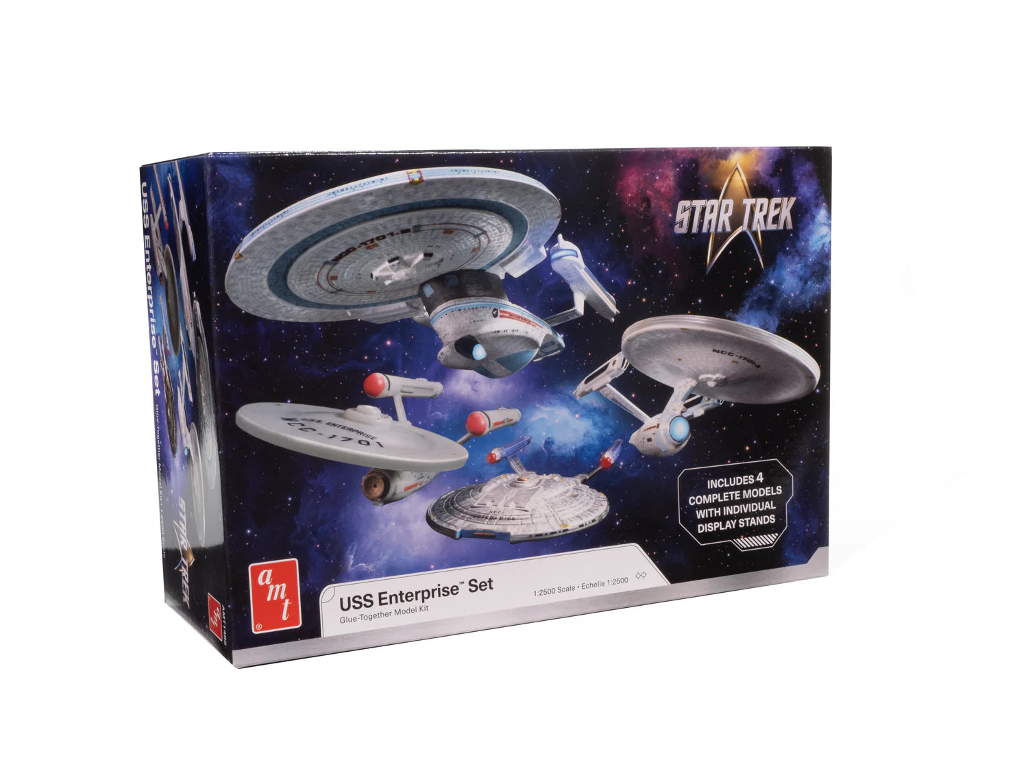 amt-1485-u-s-s-enterprise-four-ship-set-maquette-1-2500 image 1